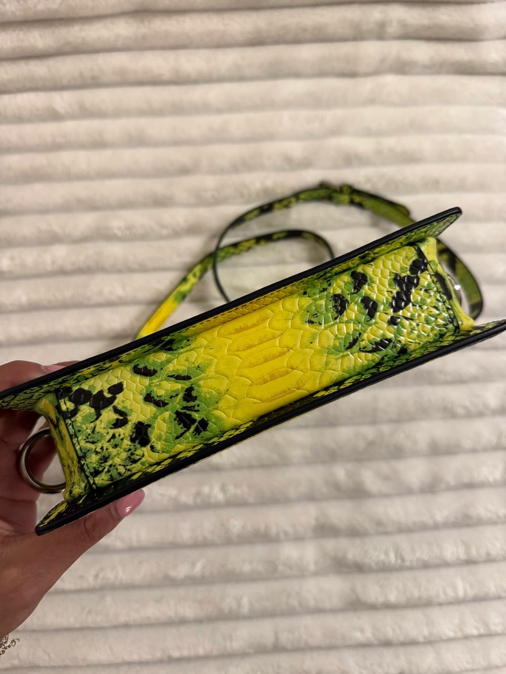 Luar Small Ana Snake Effect Leather Crossbody Bag - Picture 5 of 15